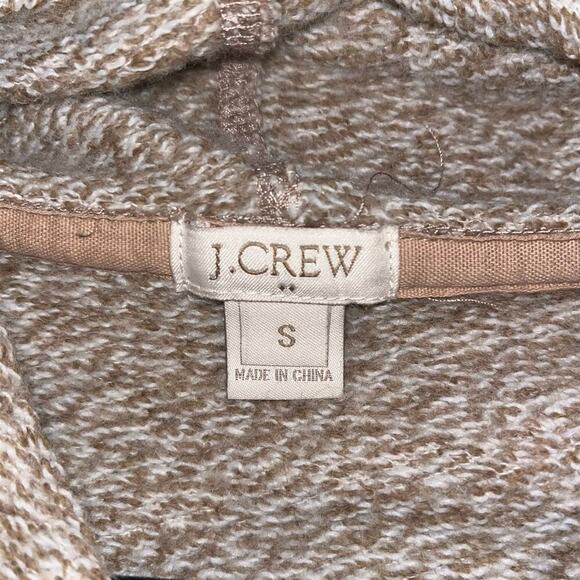 J.Crew Cowl Neck Pullover Sweatshirt B4923 Small Light Tan Wool Blend - Picture 5 of 7